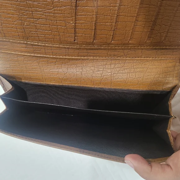 GUCCI Monogram Bamboo Wallet Brown - Picture 9 of 12